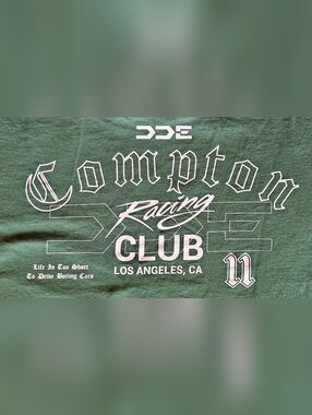 DDE Compton Racing tee Men's XL EUC.